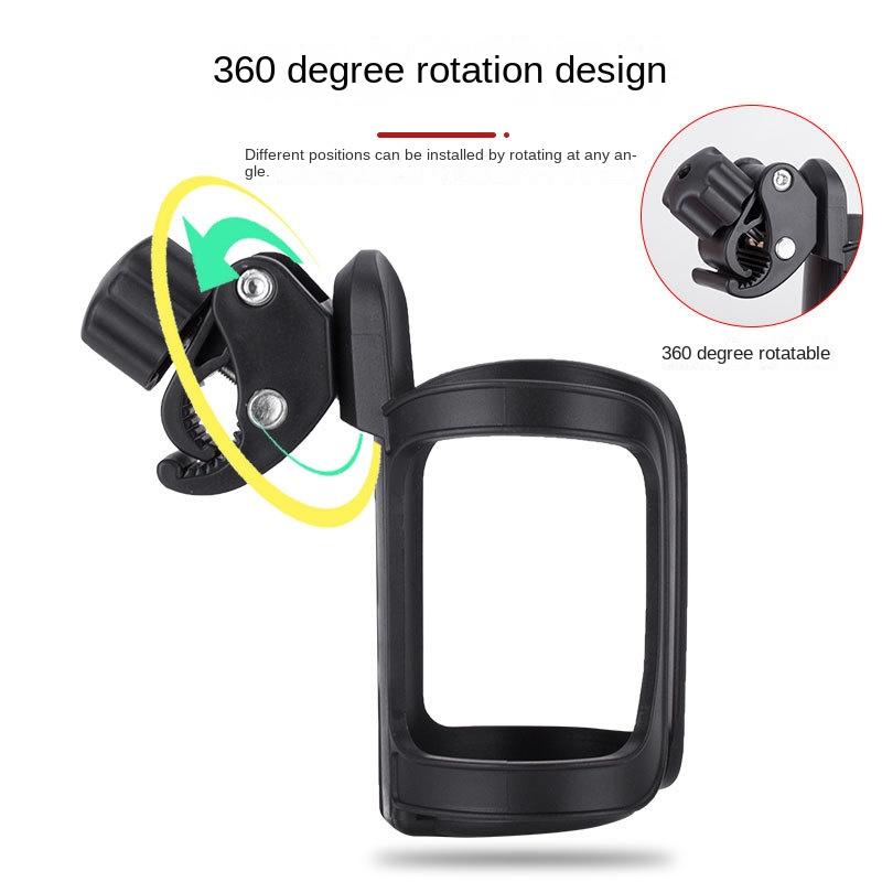 Stroller Cup Holder Bike Cup Holder 360 Degrees Rotation Universal Cup Holder for Stroller Bicycle Wheelchair Walker Scooter Cup