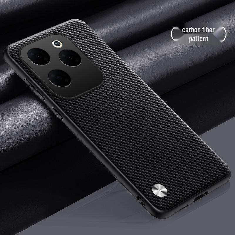 Compatible with INFINIX HoT 70/60, Plain Leather Sound Transmission Note Edge Case.