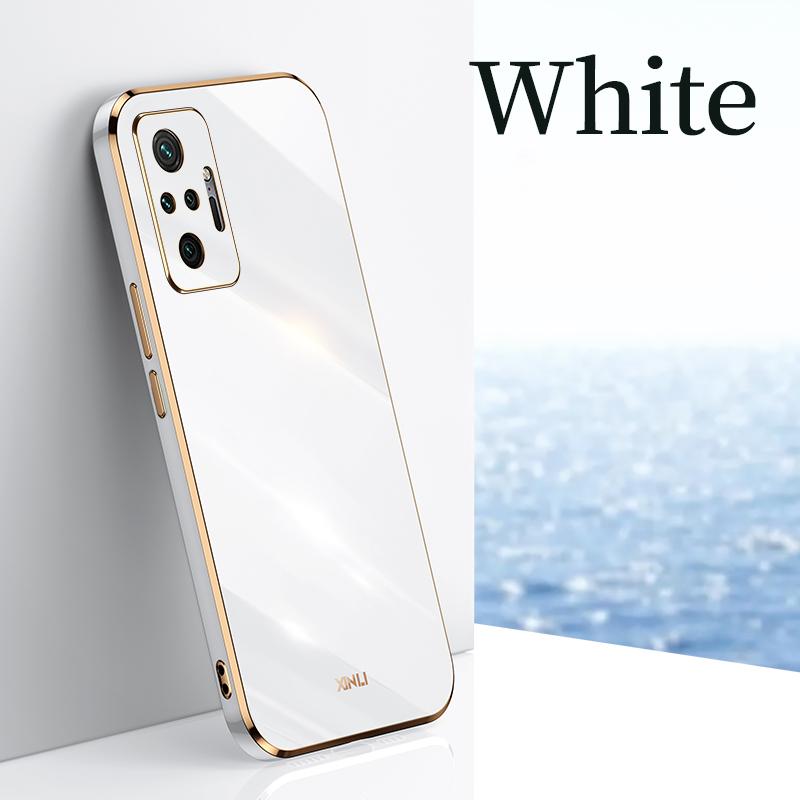 For Xiaomi Redmi Note 10 Pro Plating Ring Holder Phone Case On Xiomi Redmi Note10 S 10s 10pro 5g 4G Silicone Stand Cover
