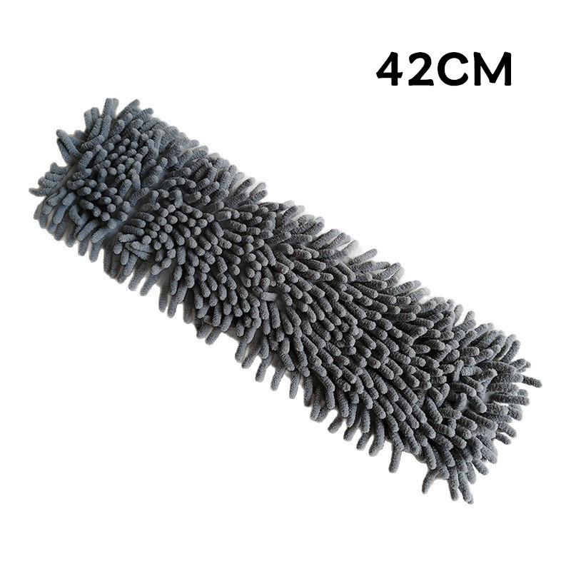 Hands-Free Rotatable Flat Mop for Dry & Wet Use with Absorbent, Enlarged Head