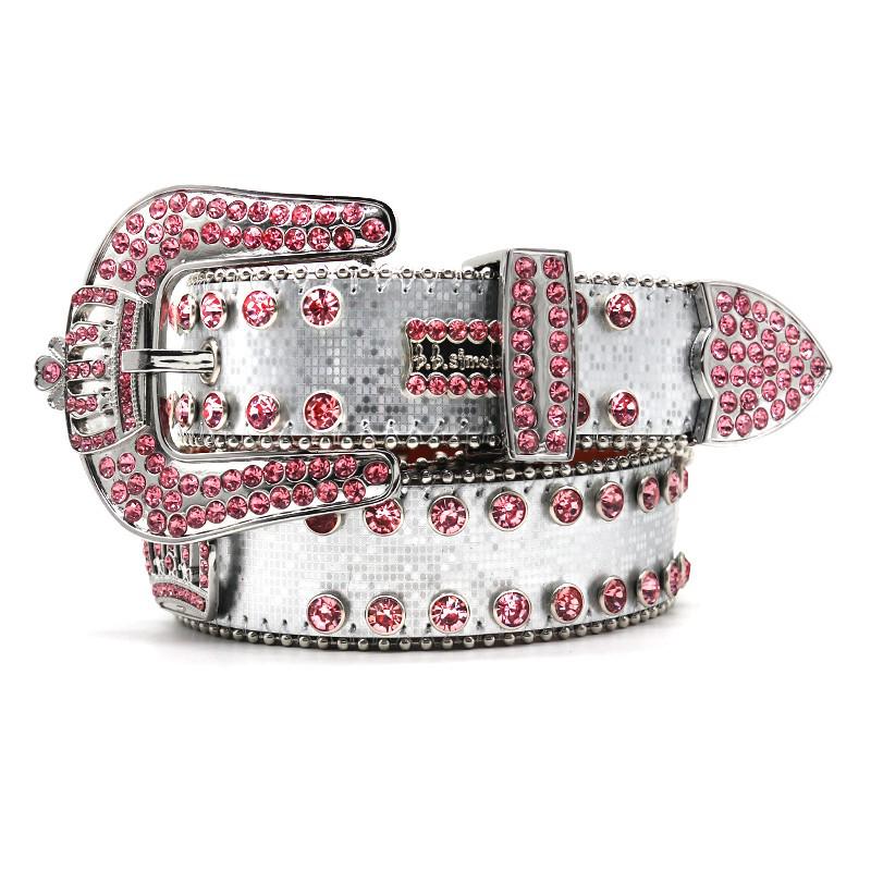 

Унисекс пояс панк хип-хоп с короной из стразов 105 cm