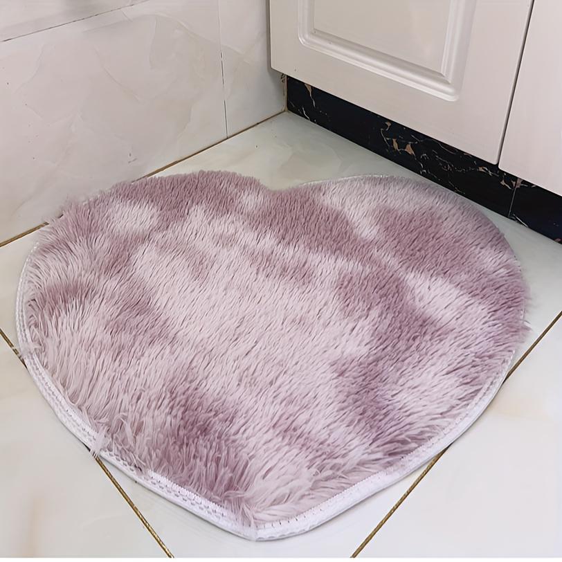 

Heart Shaped Carpet Rug For Bedroom Bedside Carpet Living Room Sofa Carpet Long Hair Soft Floor Mat Winter Warm Doormat 60X50CM