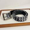 Y2K Punk Leopard Print Leather Belt - Women's Retro Design, Trendy American Hot Girl Style, Versatile Cool Accessory