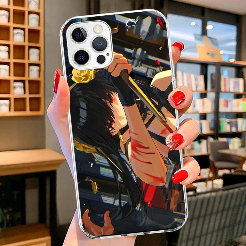 S-Spy Family Yor F-Forger Cover Phone Case For iPhone 16 17 Air 15 14 Pro Max 16E Phone Case 13 Mini 12 11 7 SE 8 Print Pattern