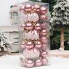 3Box Christmas Tree Hanging Decoration Electroplated Christmas Baubles Ornament Window and Door Ornament Party Supplies