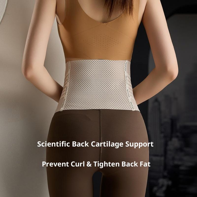 Women's Slimming Abdominal Fitness Waist Cinchers Anti-Bacterial Seamless Polyester Body Shaping Belt Not Curled