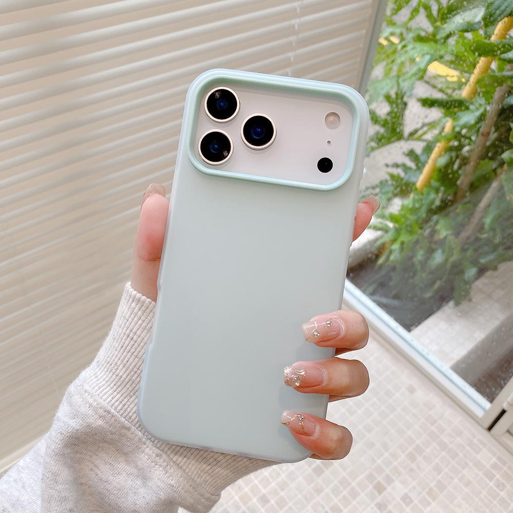 2 In 1 Card Holder Shockproof Case For iPhone Air 17 16 15 14 13 Pro Max Candy Color Matte Hard Cover Hybrid Shell Soft Shell