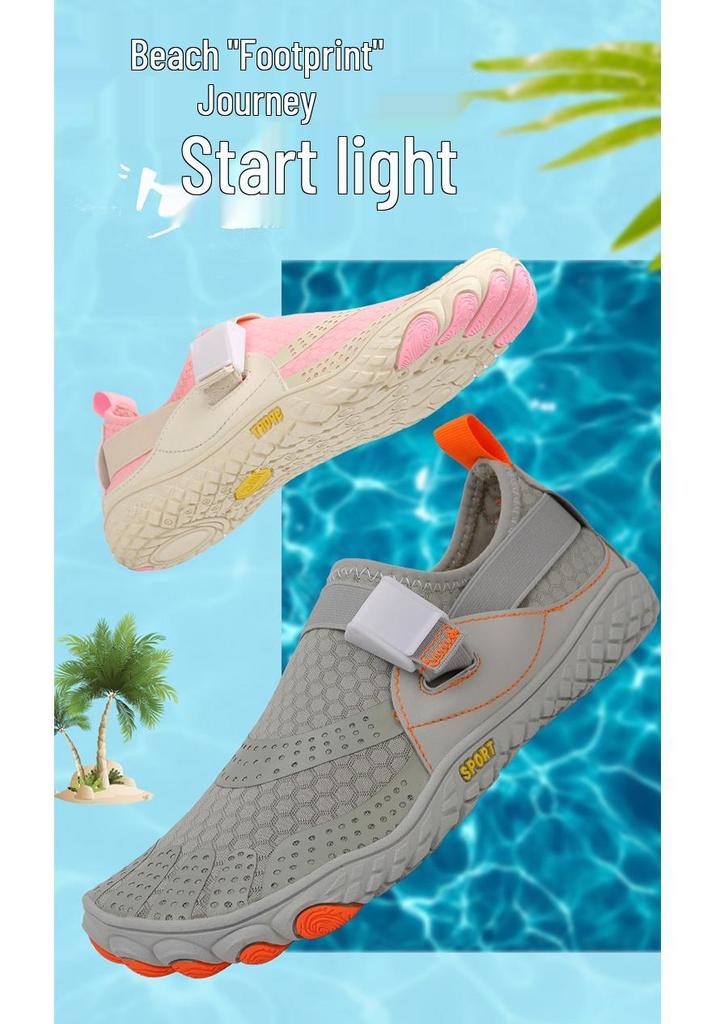 Leichte, rutschfeste Barfuß-Wasserschuhe - Atmungsaktiv, mit dicker Sohle, minimalistisches Design für Strand und Schwimmen, Unisex.