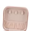 Portable Jewelry Case with   4 Grids Large Capacity Partition Storage Soft Lining   Jewelry Storage Box for Travel