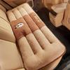 Winter Warm Car Waist Cushion Seat Supports Cartoon Cute Plush Cushion Chair with Thick Non Slip Design Integrated Cushion