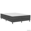 Box Spring Bed Frame Gray Fabric 160x200 cm