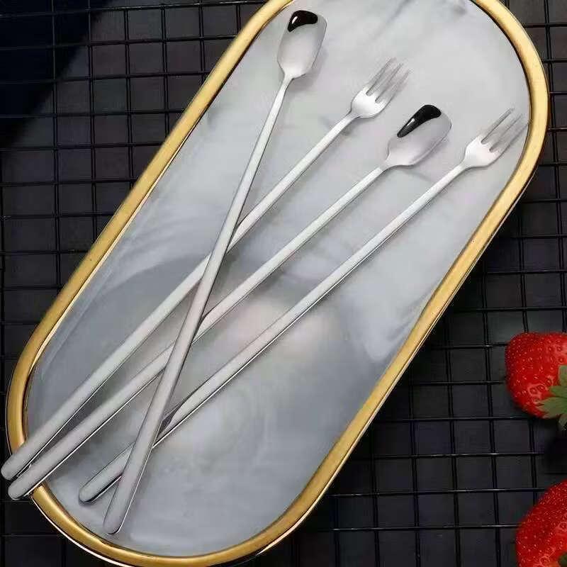 Kreativer Rührlöffel aus Edelstahl mit langem Griff