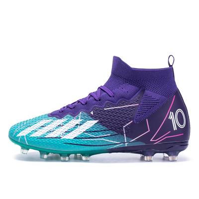 Zapatillas de Fútbol TF/FG Botas de Fútbol Hombre Antideslizante Fútbol Clavos Largos Niño Cómodo Campo de Césped Entrenamiento Tobillo Tenis de Fútbol