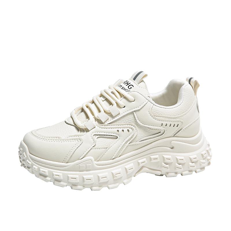 

TUINANLE/женская обувь на массивном каблуке, повседневные кроссовки на платформе с круглым носком для девочек, обувь для папы на толстой подошве