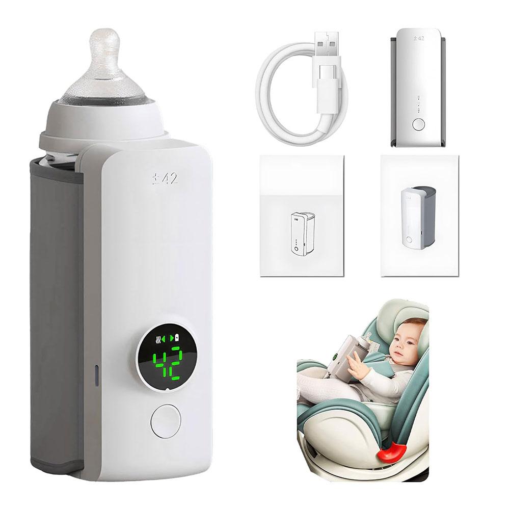 

Portable Bottle Warmer Rechargeable Baby Bottle Warmer with Temperature Control Travel Warmer for Traveling Camping Home CHINA