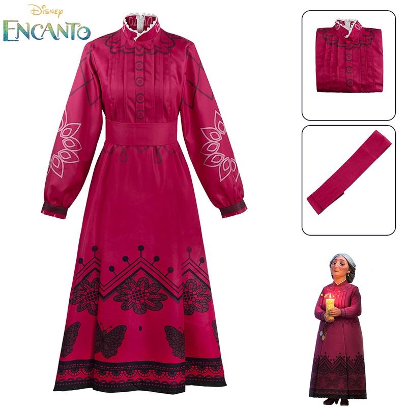 

Enchanting Encanto Mirabel Grandmother Abuela Alma Cosplay Costume For Halloween Party XXXL