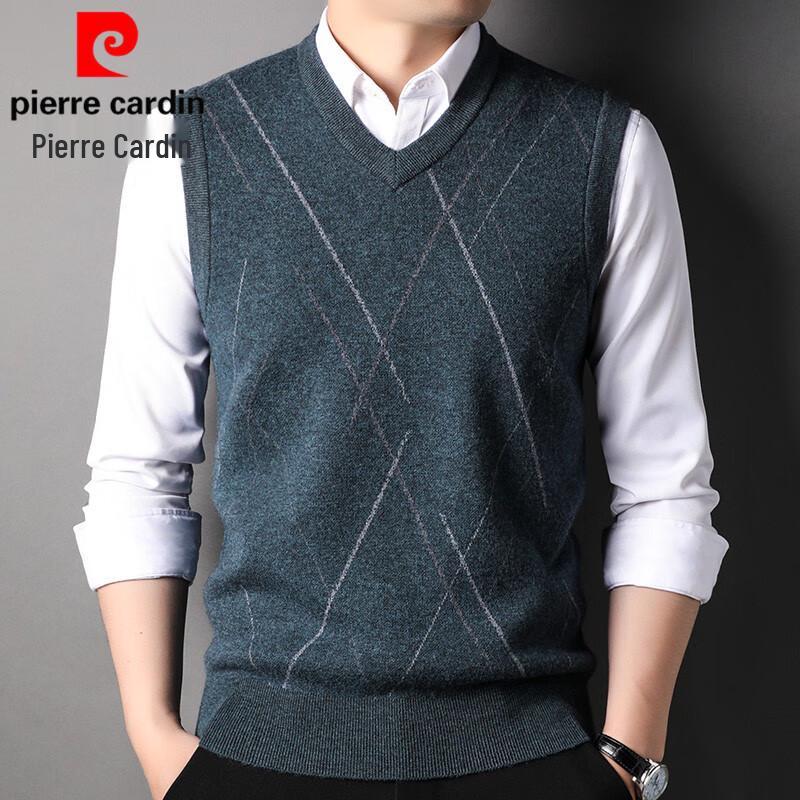 

Мужской жилет-свитер с V-образным вырезом Pierre Cardin, 100% шерсть XL