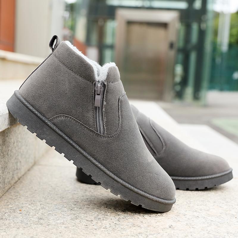Mode Neue Damen-High-Top-Mode-Schneestiefel in Übergröße, dicke Sohlen plus Fleece, verdickte warme Baumwollschuhe, Liebhaber-Baumwollstiefel