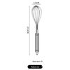304 Stainless Steel Egg Beater for Baking, Whipping Egg Whites, and Mixing Cream