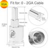 Car Audio Amp Input Reducer 0-2 GA 4-6 8-10 Gauge Amp Wire Reducer Terminal Power Ground Adapters Nickel Plated for Amplifier