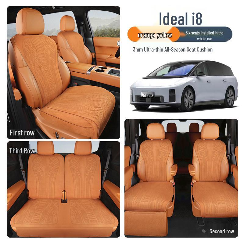 Ideal I8 Car Seat Cushion - All-Season, Universal Fit, Breathable Perforated Suede