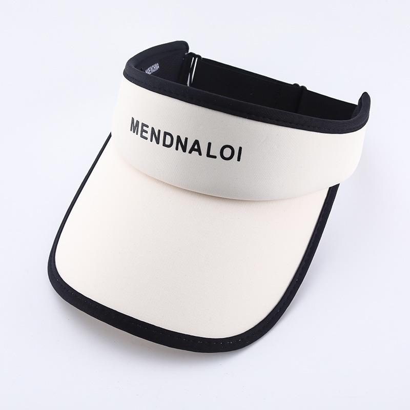 Outdoor Sun Hat Golf Sun Protection Sun Hat Women's Summer Wide Brim Sports Cover Full Face Empty Top Pull Plate Cap