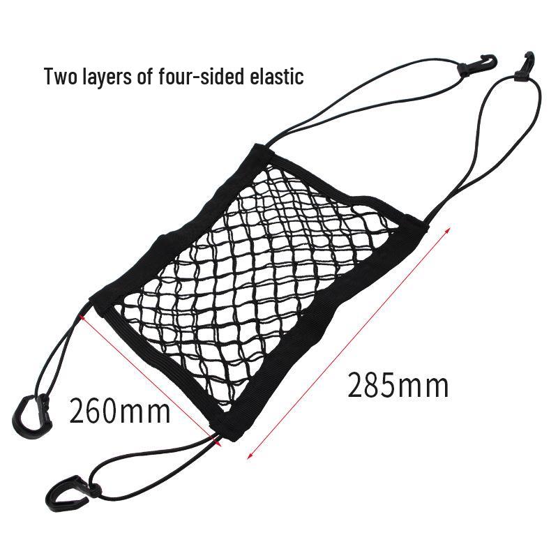 Car Seat Back Organizer: Protective Barrier Net Pocket Storage Bag