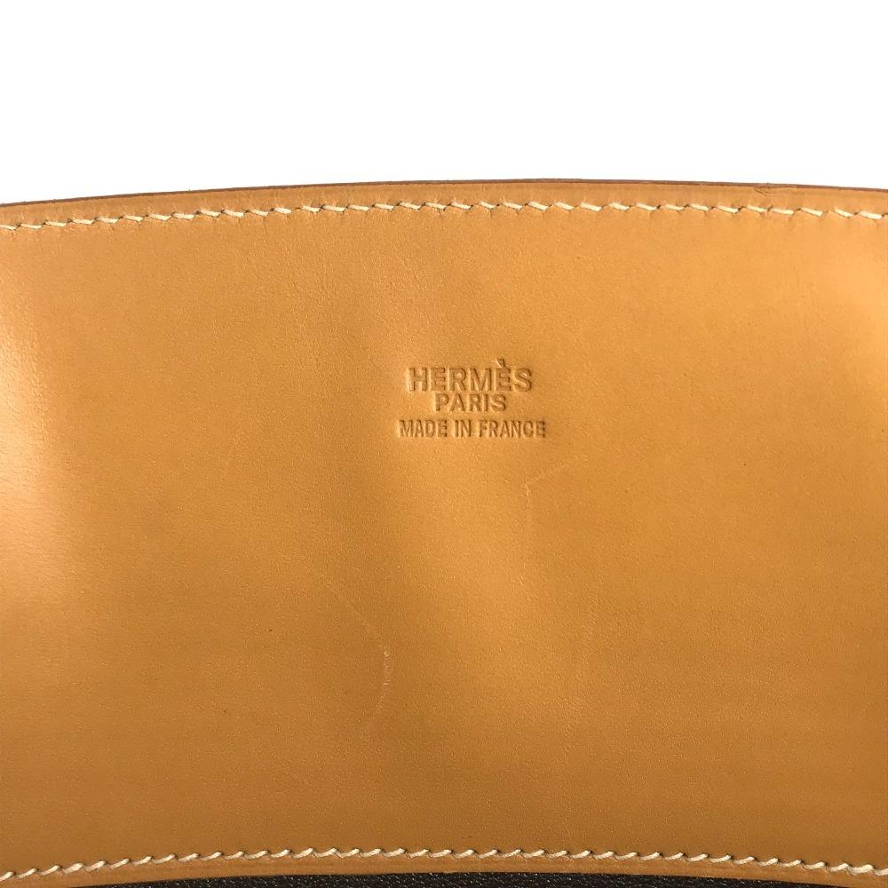 Hermes Leather La Tote Bag Tote Bag Shoulder Bag Bock Scarf Beige