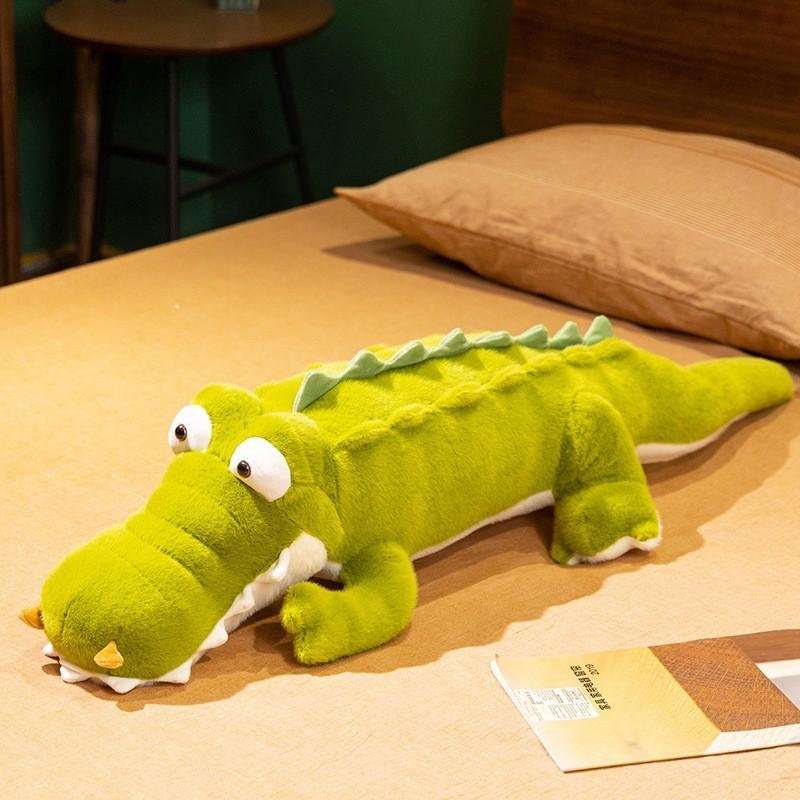 Plush Crocodile Pillow With Large Eyes And Short Plush For Girls Sleep Comfort