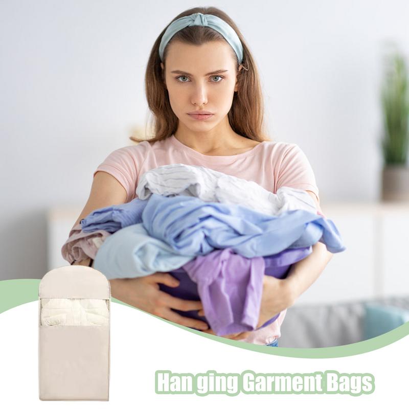 Pokrowce na płaszcze do przechowywania w szafie Pokrowiec do przechowywania płaszczy z samozaciskowym zamkiem oszczędzający miejsce organizer do domu, podróży, na ślub