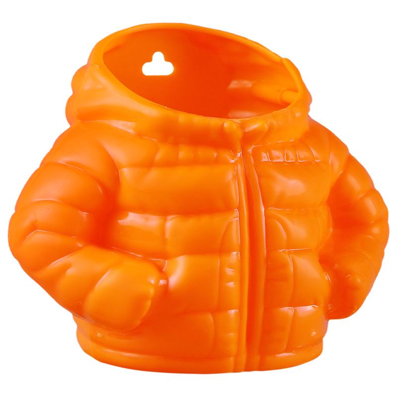 Cute Cartoon Magnetic Pen Holder - Desktop Decor & Office Ornament, Novelty Down Jacket Design