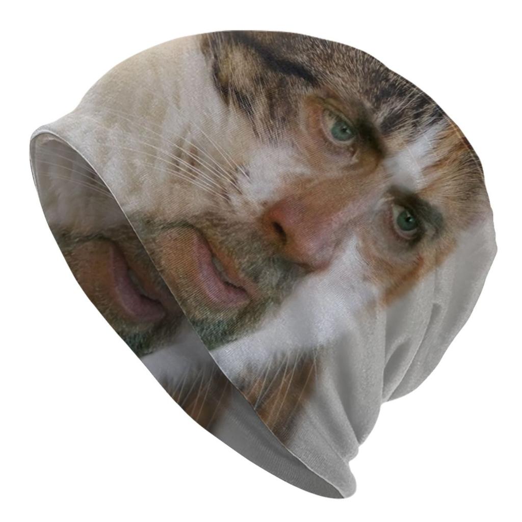 Custom Funny Nicolas Cage Meme Beanie Cap Unisex Winter Warm Bonnet Femme Knitted Hats Street Outdoor Ski Skullies Beanies Hats