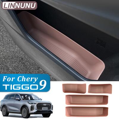 LINNUNU Chirey Autóajtó rekesz tárolódoboz Dekoráció Autó Belső TPE Dísz Belső kiegészítők Chery Tiggo 9 2025 2026-hoz