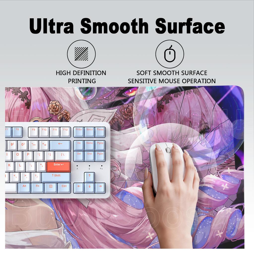 HD Printing Anime Mousepad Wuthering Waves Denia Non-slip Rubber Laptop Gaming Mice Mat 900x400mm Extend Gamer Keyboard Desk Pad