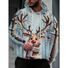 Men's Autumn and Winter 3D Printed Hooded Fashion Versatile Trend Breathable Casual Hoodies & Sweatshirts (men’s)