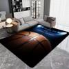 3D Basketball Scene Print Area Rugs Washable Carpets for Bedroom Kitchen Living Room Non Slip Floor Mats for Home Playroom Decor
