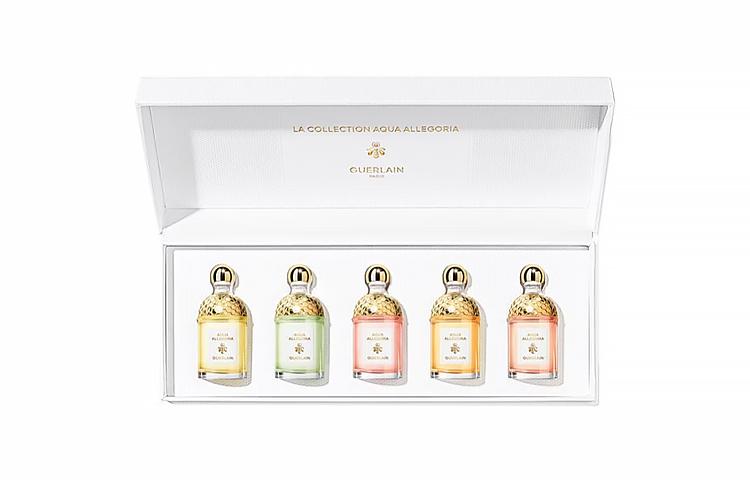 GUERLAIN Flower Grass Water Language Perfume Sample Set Eau De Toilette Floral Fruity, Neroli Citrus Rose 5 Pcs Set