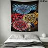 MD Wall Tapestry Aesthetic Wall Hanging Printed Fabric Blanket Decorative Tapestries for Bedroom Living Room Home Decor