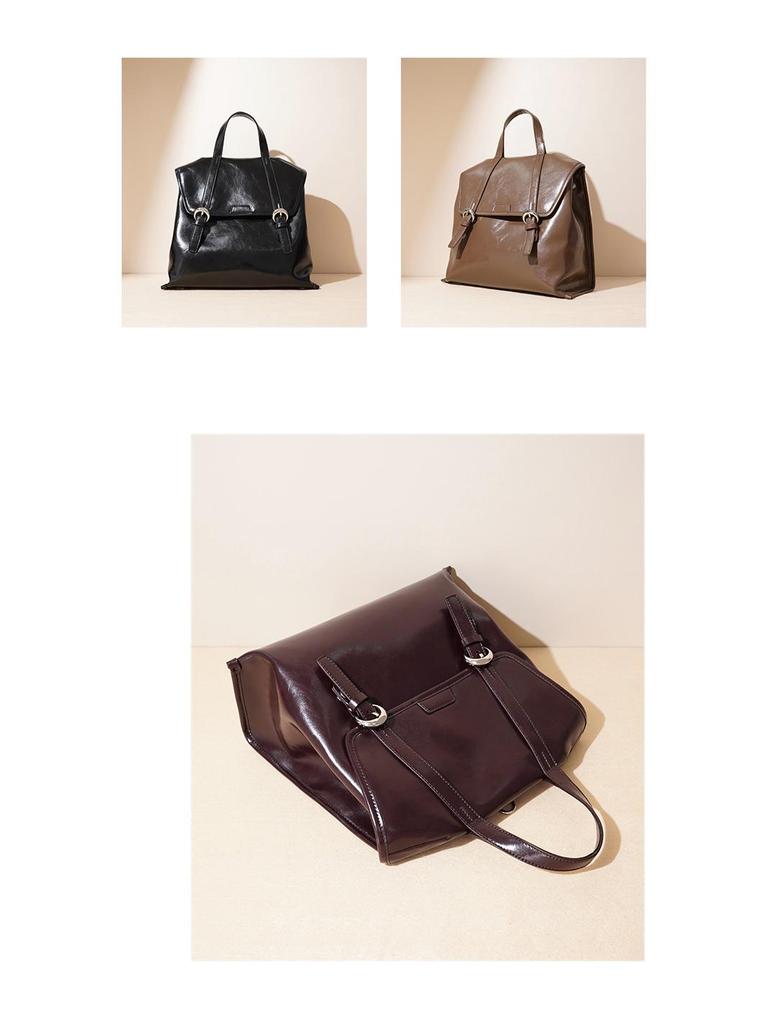 2025 Echtes Leder Vielseitige Damenmode Rucksack Handtasche