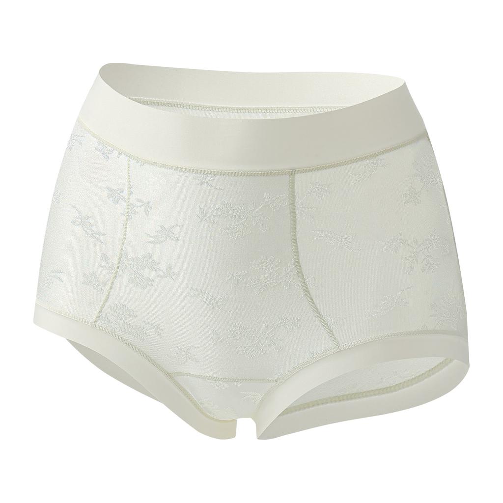 Damen Frühling Sommer Neu Chinesisch Relief Jacquard Dünn Sexy Atmungsaktiv Po-Hebend Bauch Hohe Taille Spurlos Unterwäsche