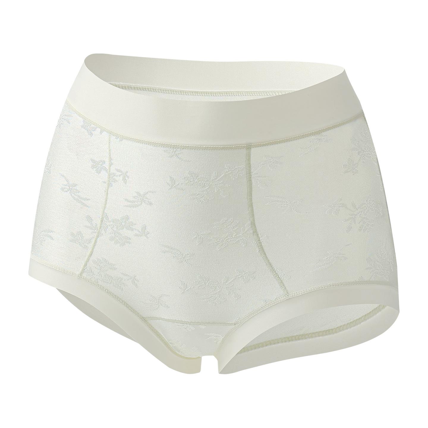 

Female Autumn and Winter National Style Elegant Relief Sexy Breathable Antibacterial Crotch Abdominal High Waist Triangle Briefs XXL жовтий/шампанського