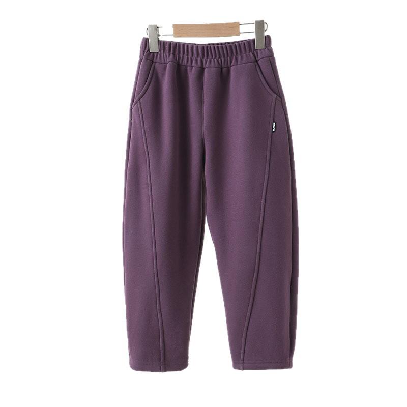 2025 Kids' Fleece-Lined Loose Sweatpants for Winter: Boys' & Girls' Banana Pants
