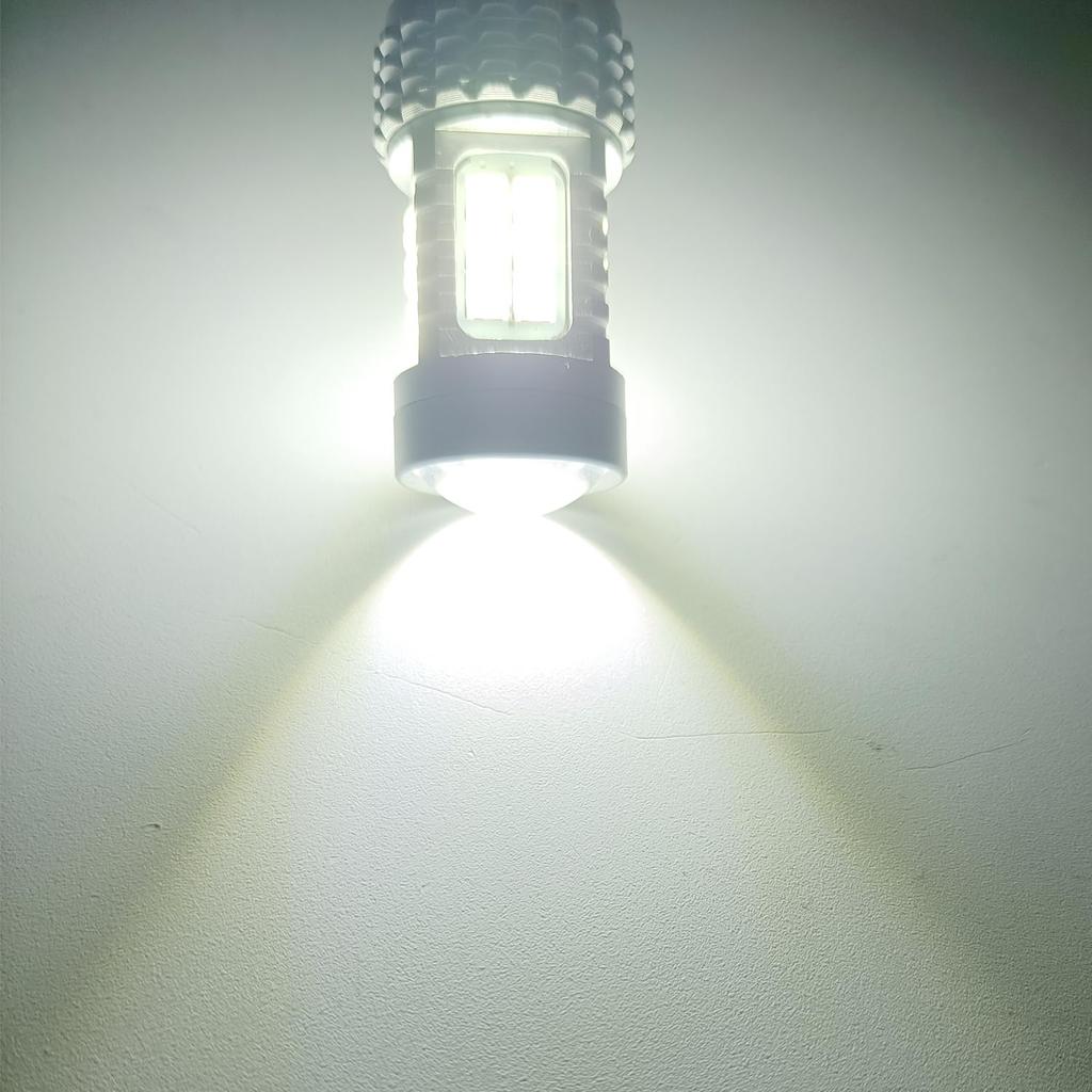 Fenikso T20 Single Ball Back Lamp White Brake Lamp Turn Signal 7440 with Diffused Lens DC12V Backward Light 2 Pack