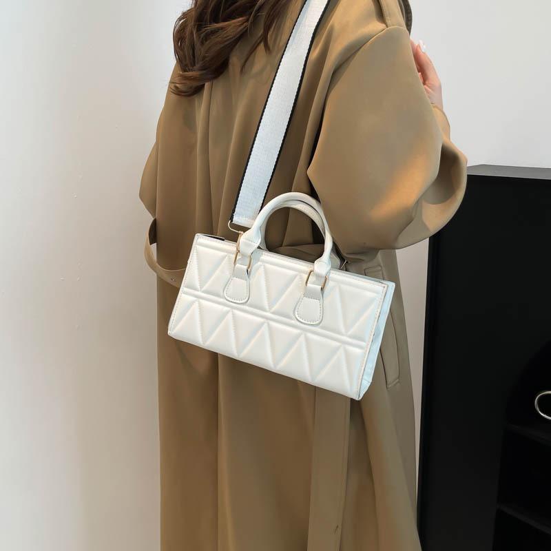 Premium Bag New Fashionable Large-capacity Versatile Solid Color Portable Small Square Bag Broadband Messenger Bag