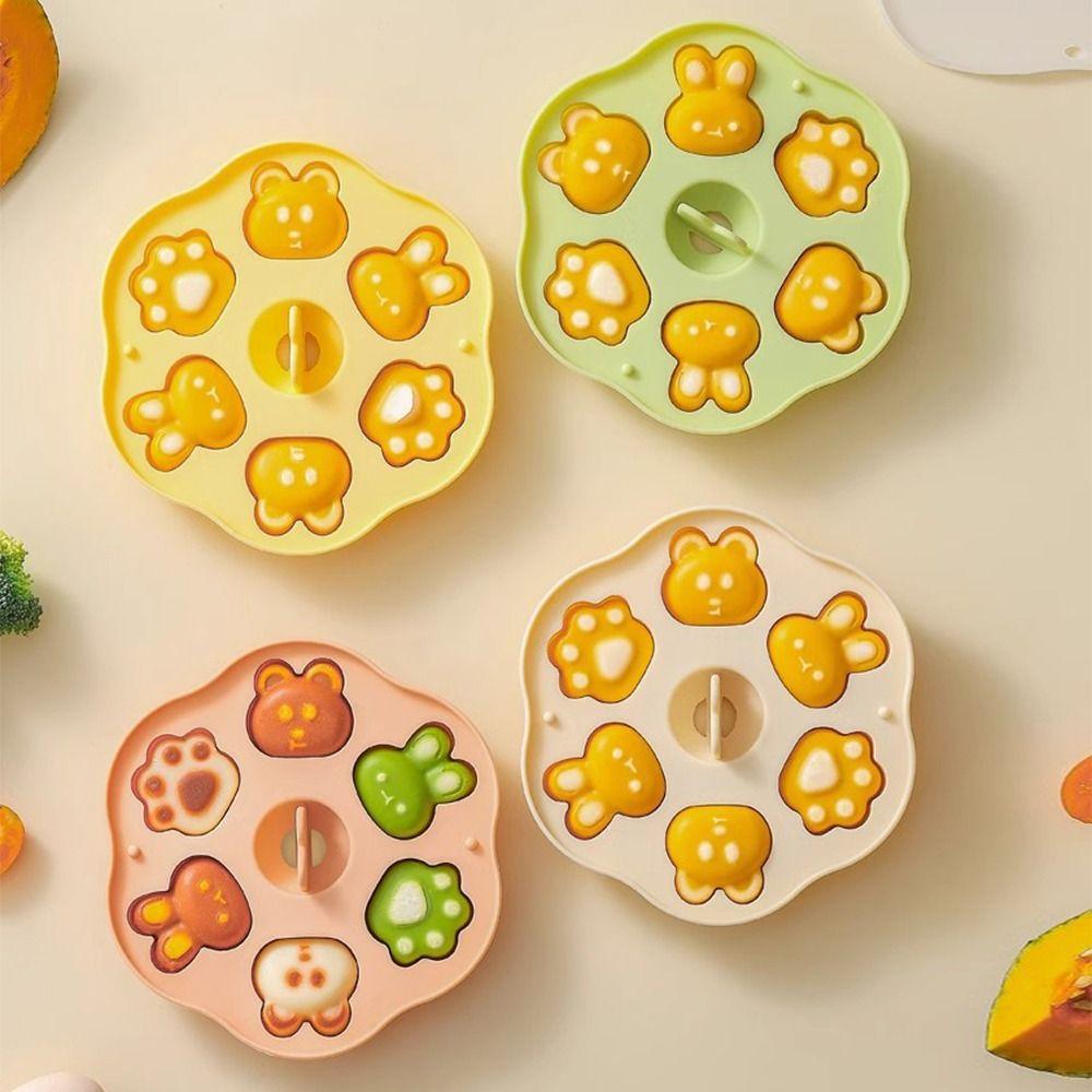 DIY Baby Food Steamed Cake Mold Creative Cartoon Baking Mold Silicone Cake Mold  Baking Tool