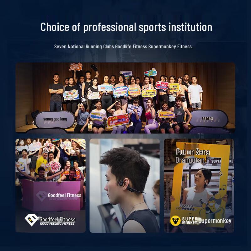 SANAG B51S PRO MAX Open-Ear Bone Conduction Bluetooth Headphones with 64GB Memory