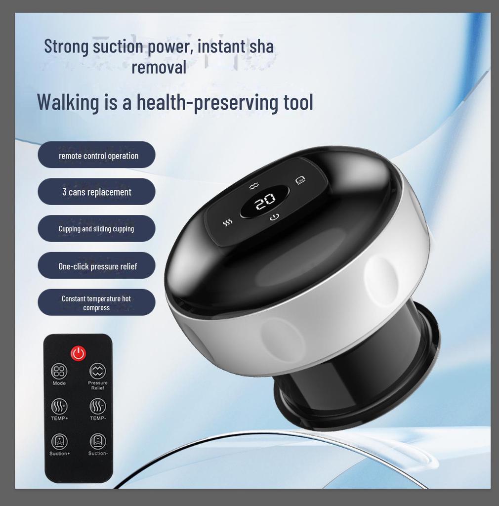 Smart Heating Suction Cupping Massager with Electric Breathing and Scraping Function