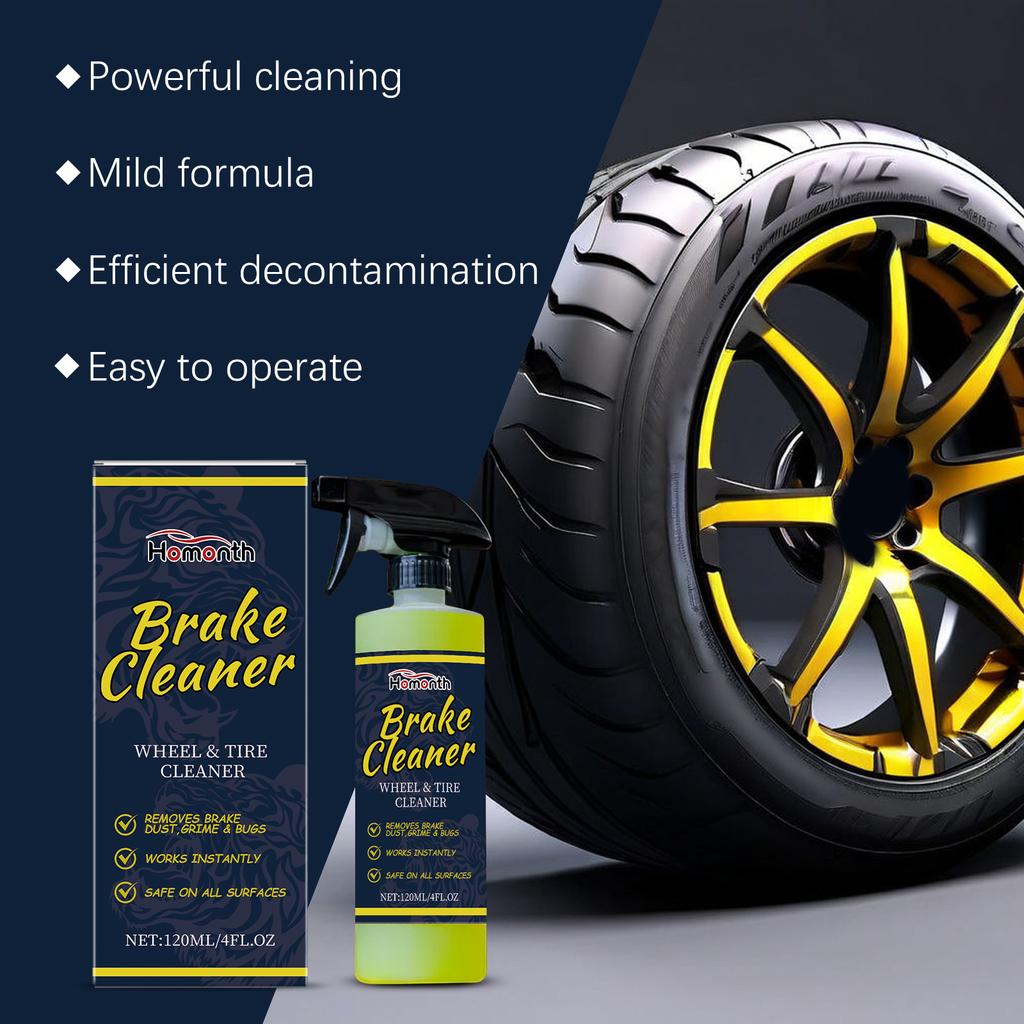 Car Wheel Cleaner Spray Auto Tire Rim Brake Rust Stain Remover Metal Surface Defender Auto Rim Wheel Polishing Refurbish CarCare