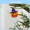 Adorable Acrylic Halloween Pumpkin Pendant For Car Interior Decoration Party Hanging Ornament