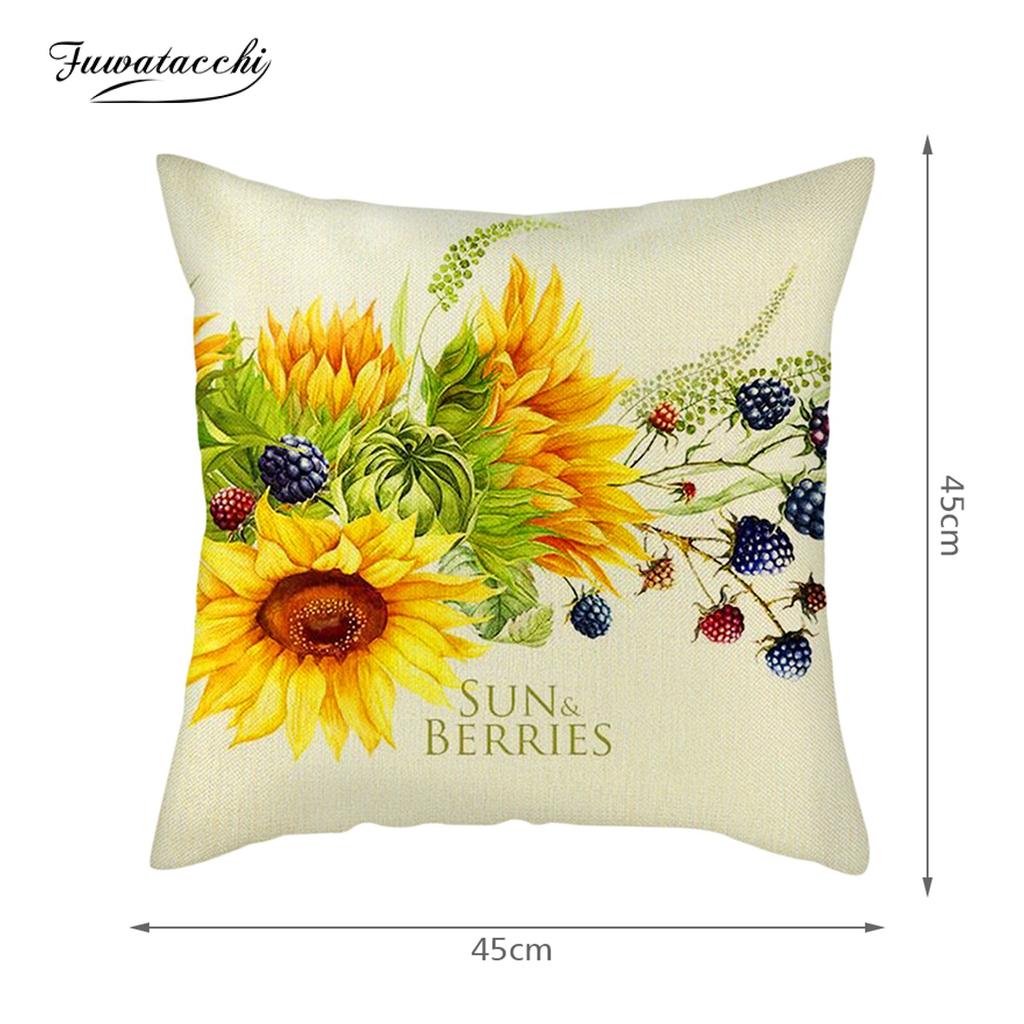 yellow flower pillow